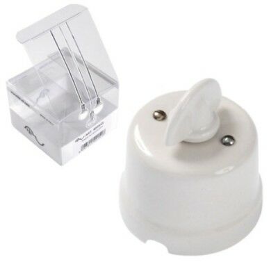 Deviatore Rotativo in Porcellana Bianco